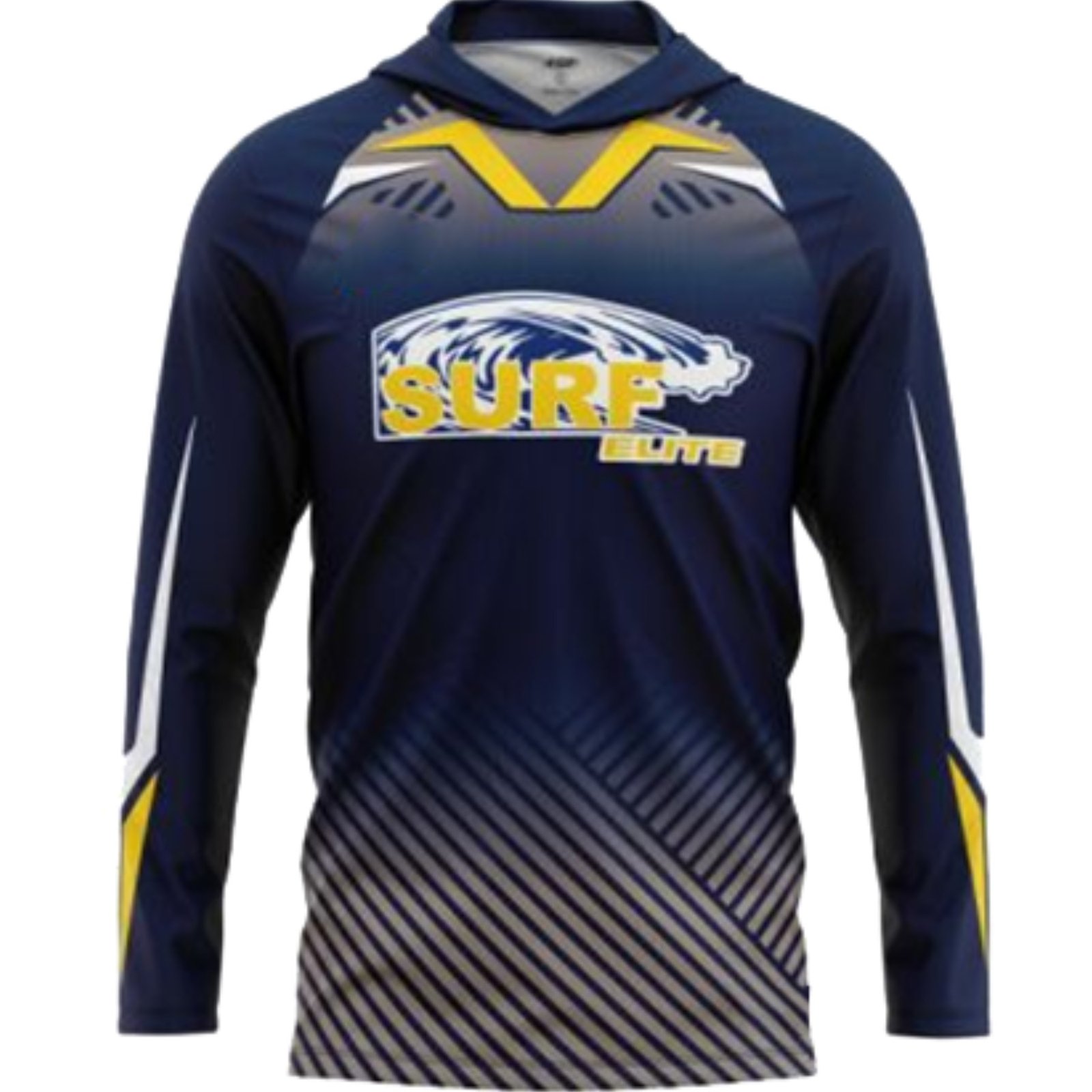 Custom Sublimated Elite Long Sleeve T-Shirt Hoodies - Image 2