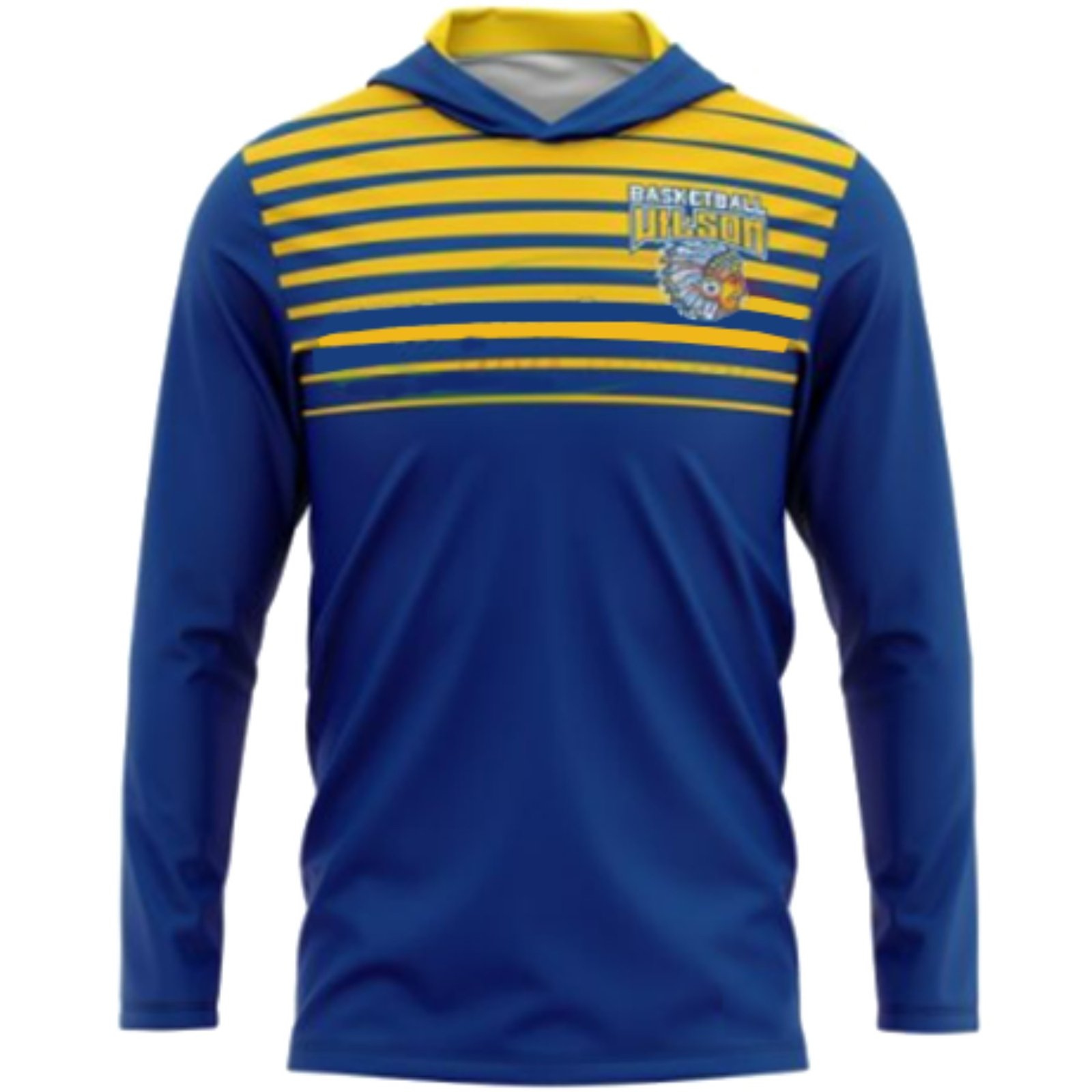 Custom Sublimated Elite Long Sleeve T-Shirt Hoodies - Image 3