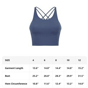 Criss Cross Back Sports Bra - Image 2