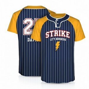 Custom 2-Button Front Baseball Jersey
