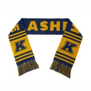 Custom Acrylic Knitted Football Scarf