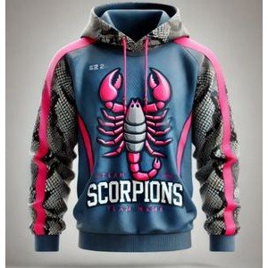 Custom Sublimated Traditional Long Sleeve Hoodie - Image 3
