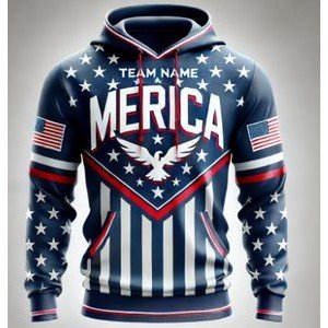 Custom Sublimated Traditional Long Sleeve Hoodie - Image 4