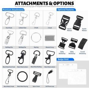 3/4'' Full Color Dye Sublimated Lanyards W/Plastic Buckle - Image 2