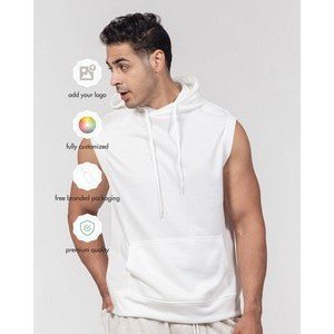 Men's All-Over Print Heavyweight Sleeveless Hoodie