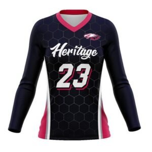 Verta Long Sleeve V-Neck Volleyball Jersey