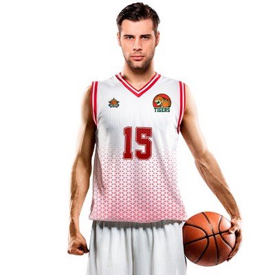 Fully Sublimated Custom Men's Basketball Reversible Jersey - Image 2