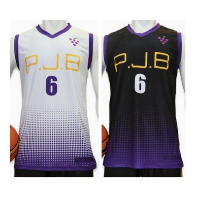 Sublimated Reversible Basketball Jersey - Image 4