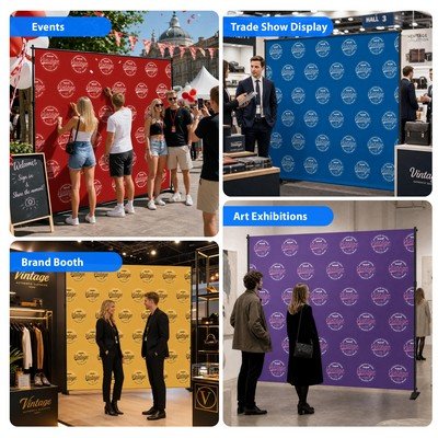8' X 10' Backdrop Step And Repeat Banner Stand - Image 7