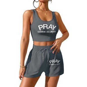 Ribbed Loungewear Set Comfort Stretch Fabric - Image 2