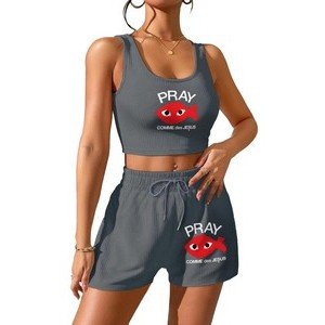 Ribbed Loungewear Set Comfort Stretch Fabric - Image 5