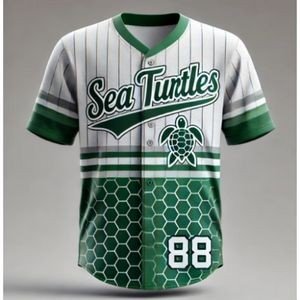 Sublimated Traditional Full Button Baseball Jersey - Image 2