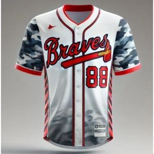 Sublimated Traditional Full Button Baseball Jersey - Image 3