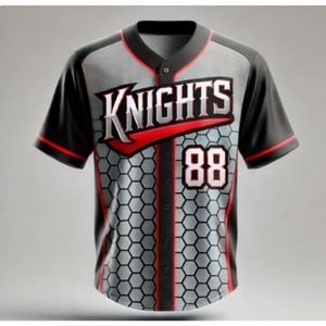 Sublimated Traditional Full Button Baseball Jersey - Image 4
