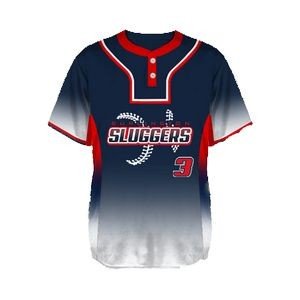 Sublimated Traditional Two-Buttoned Baseball Jersey