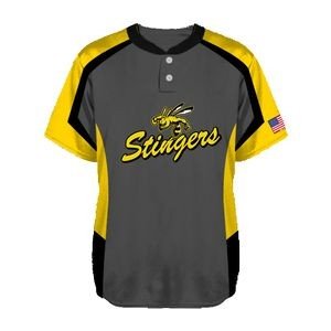 Sublimated Traditional Two-Buttoned Baseball Jersey - Image 4