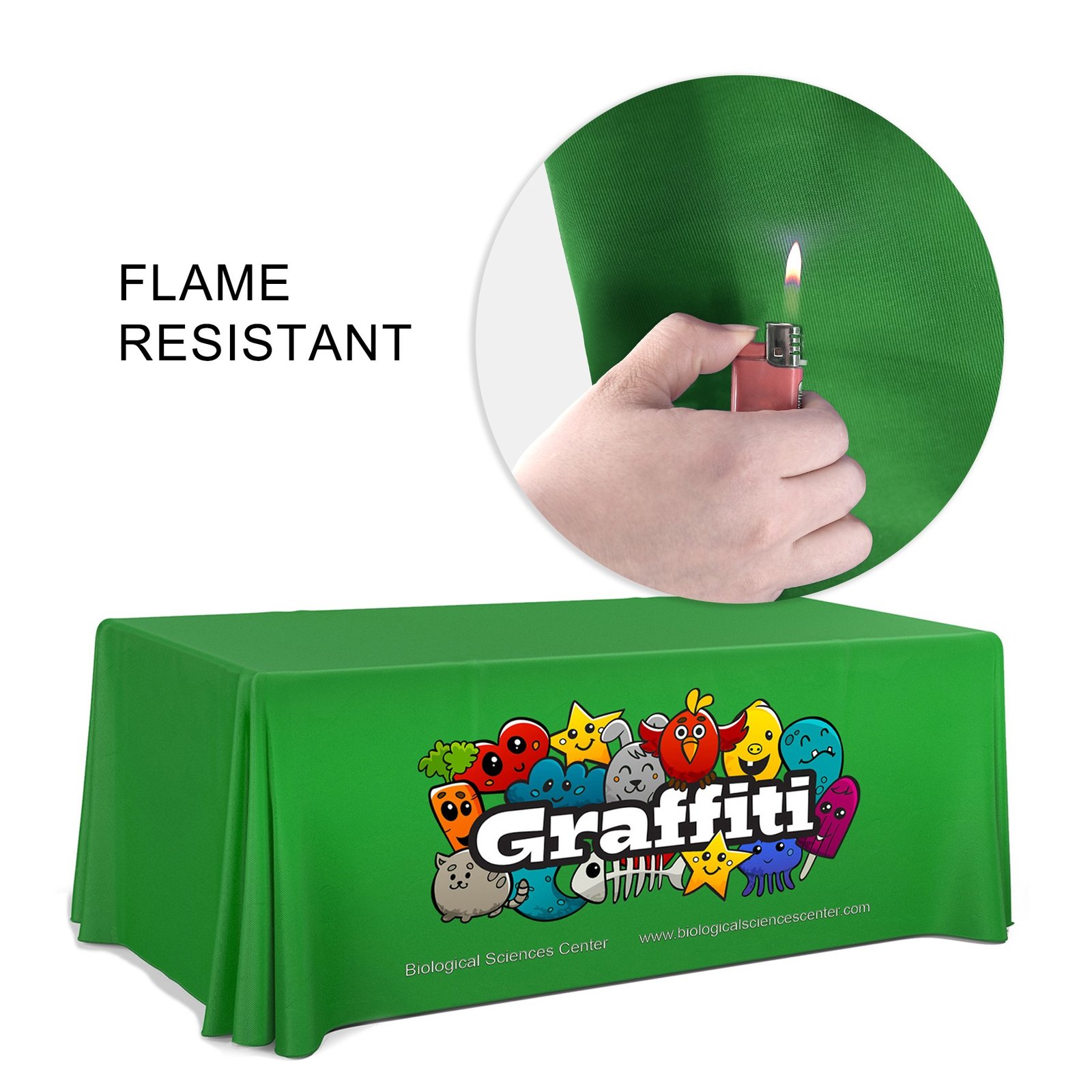 6' Premium Draped Standard Table Cover(Full Color Dye Sublimation) - Image 32