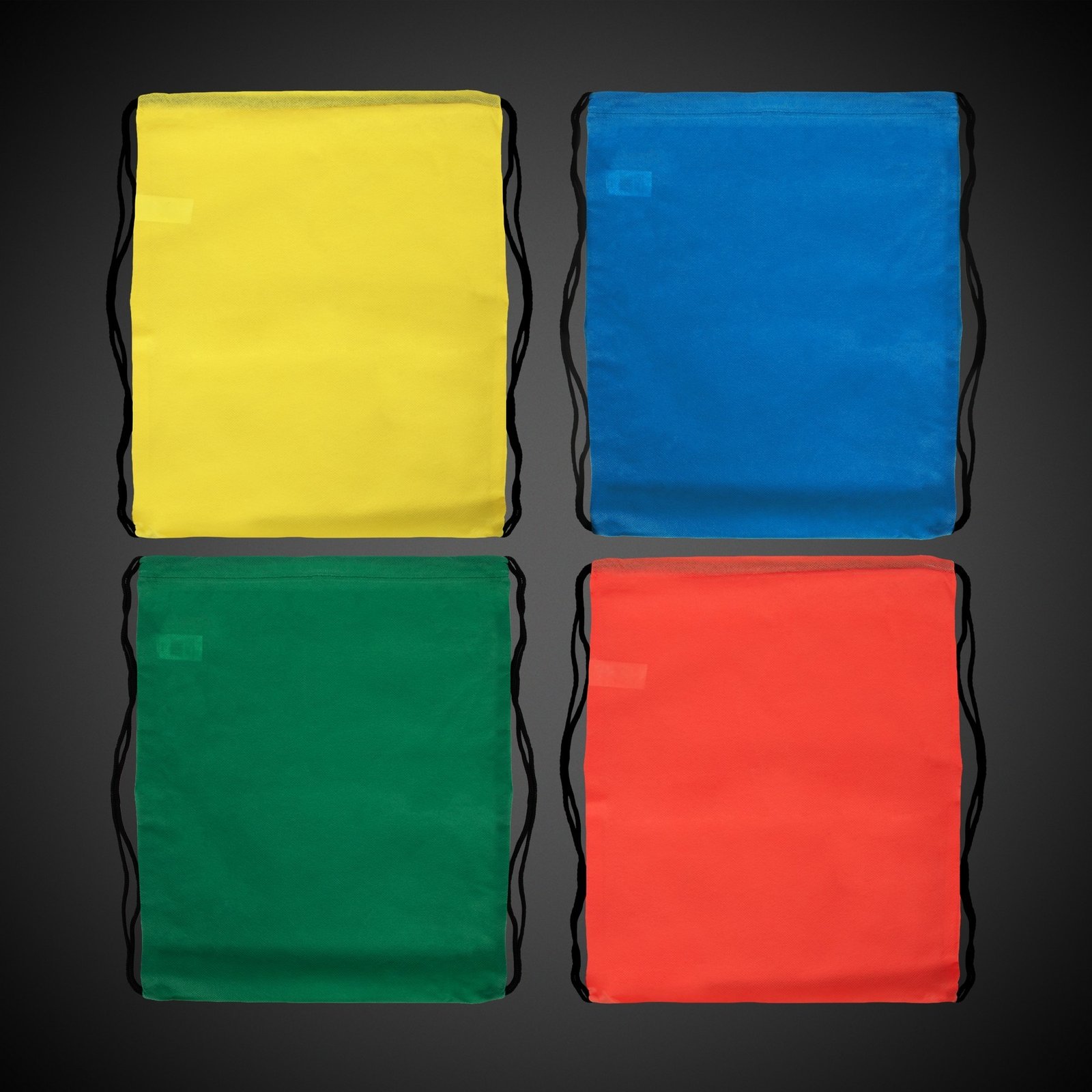 Primary Color Drawstring Backpacks(Silk Screen) - Image 3