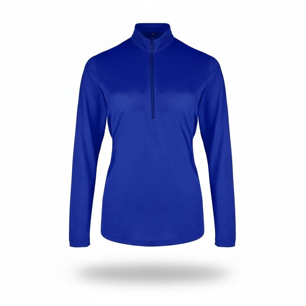 Women's Uv Micro Mesh Quarter Zip Pullover - Image 4