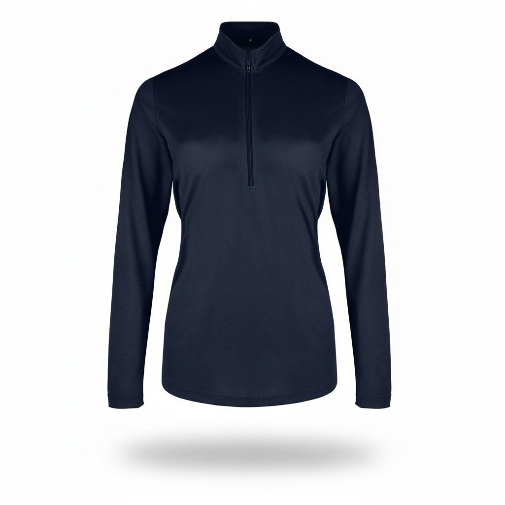 Women's Uv Micro Mesh Quarter Zip Pullover - Image 3