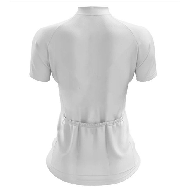 Fully Sublimated Women's 3/4 Zip Short Sleeve Cycling Jersey - Image 2