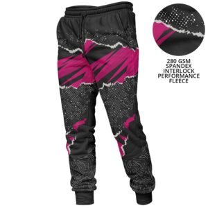 Women's 280GSM Spandex Interlock Fleece Sweatpants W/Fade & Wrinkle Resistant