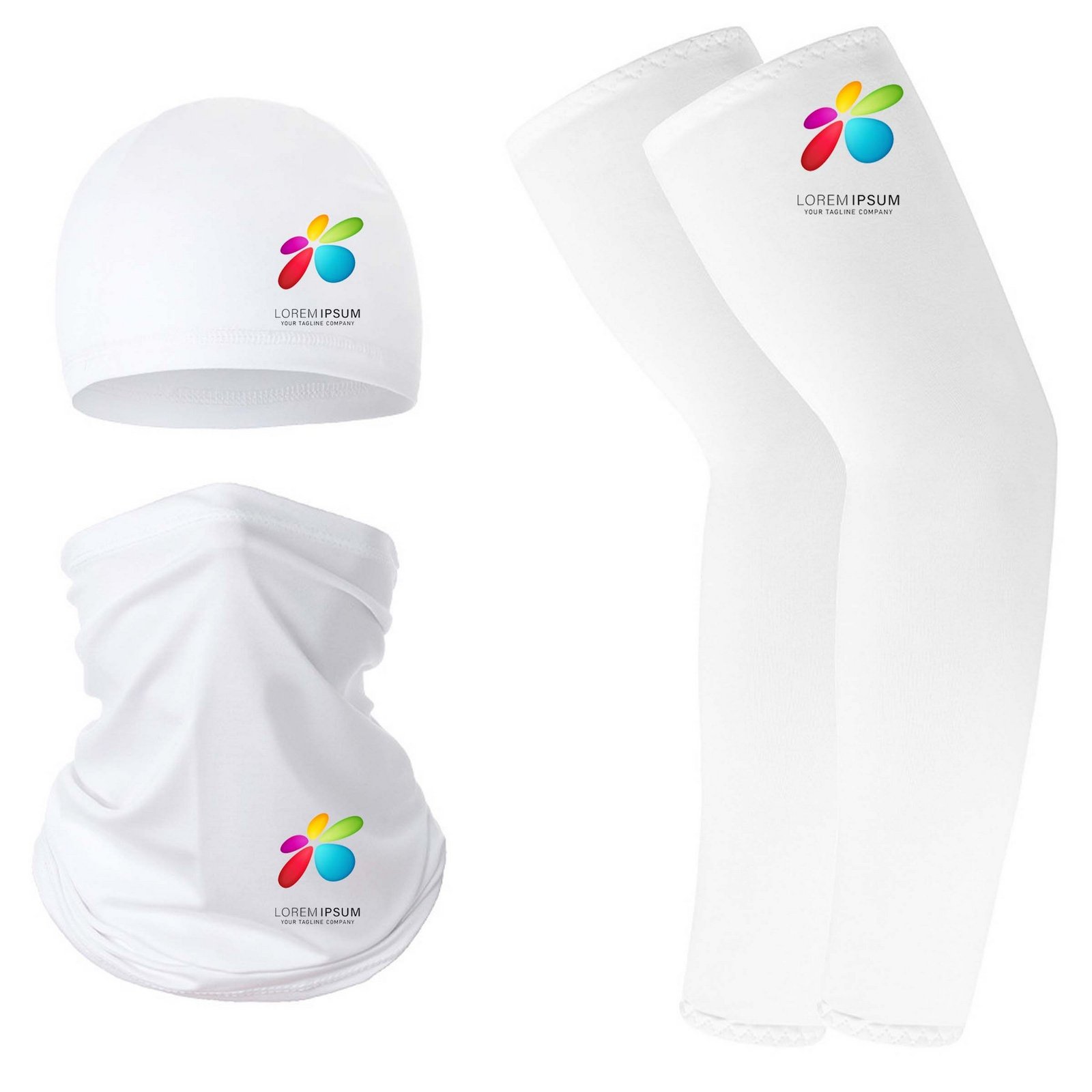 Cycling Hat Scarf Cooling Sleeves Set - Image 21