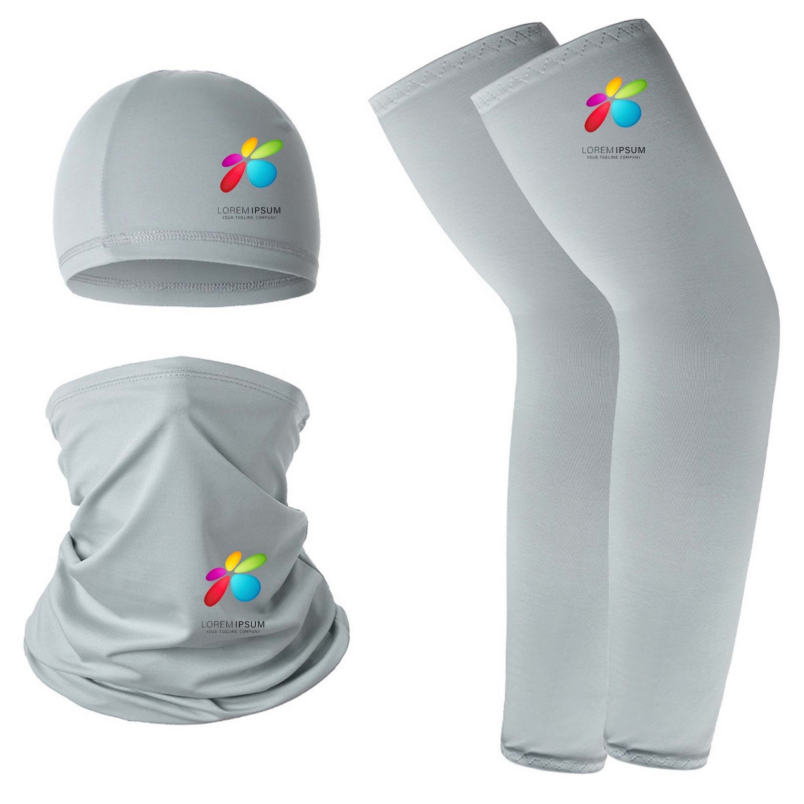 Cycling Hat Scarf Cooling Sleeves Set - Image 18
