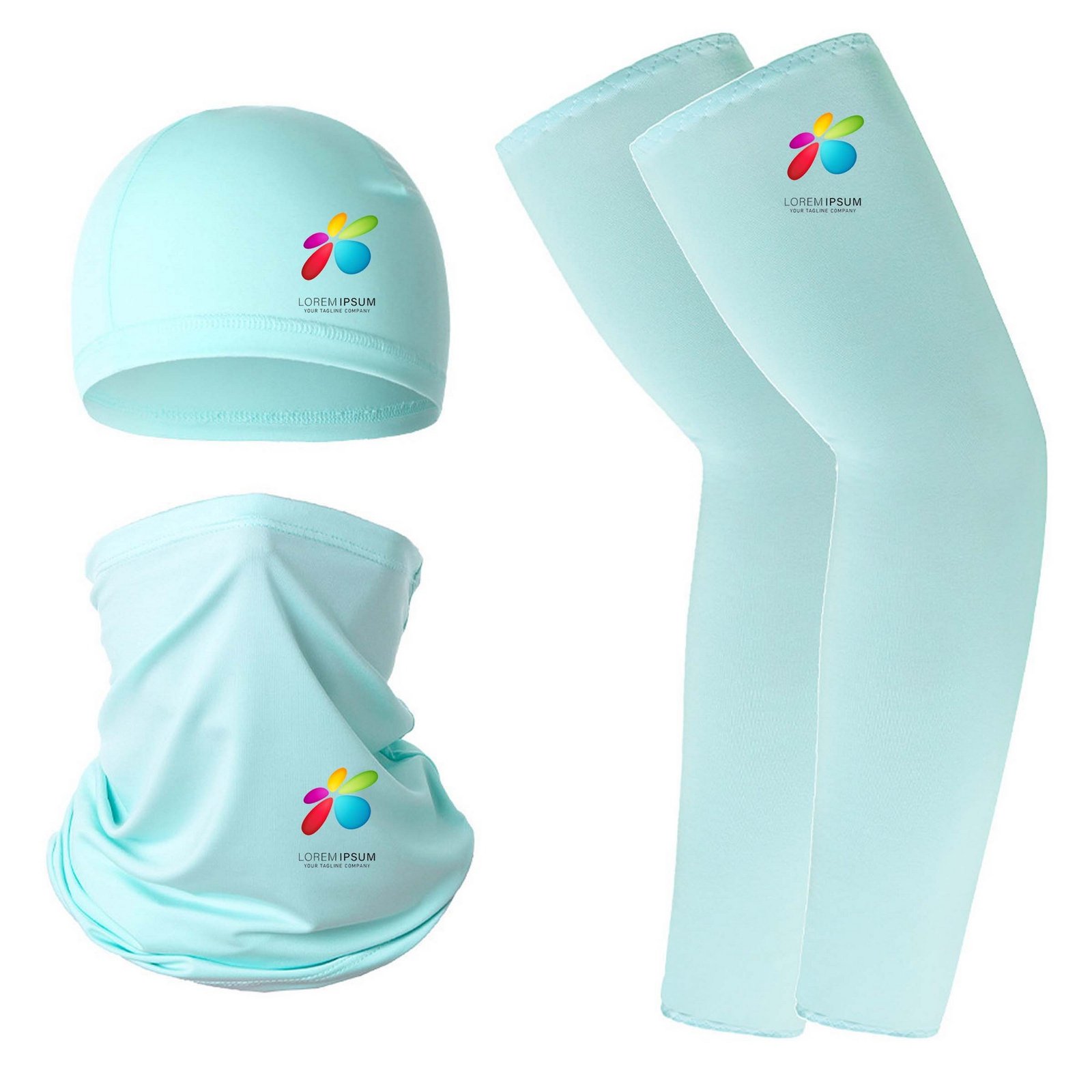 Cycling Hat Scarf Cooling Sleeves Set - Image 17