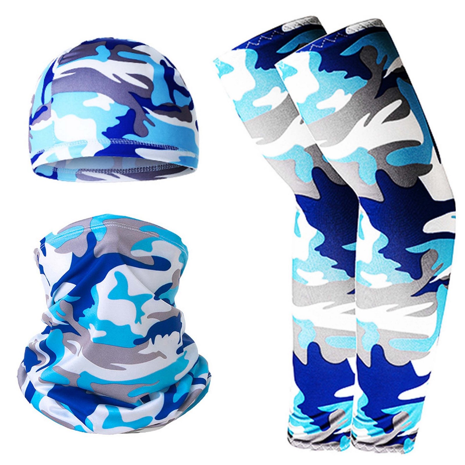 Cycling Hat Scarf Cooling Sleeves Set - Image 14