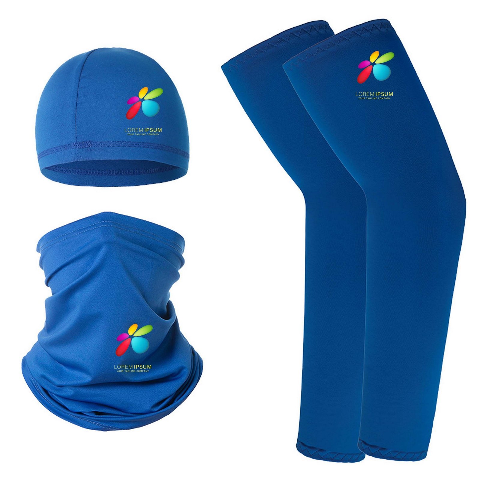 Cycling Hat Scarf Cooling Sleeves Set - Image 11