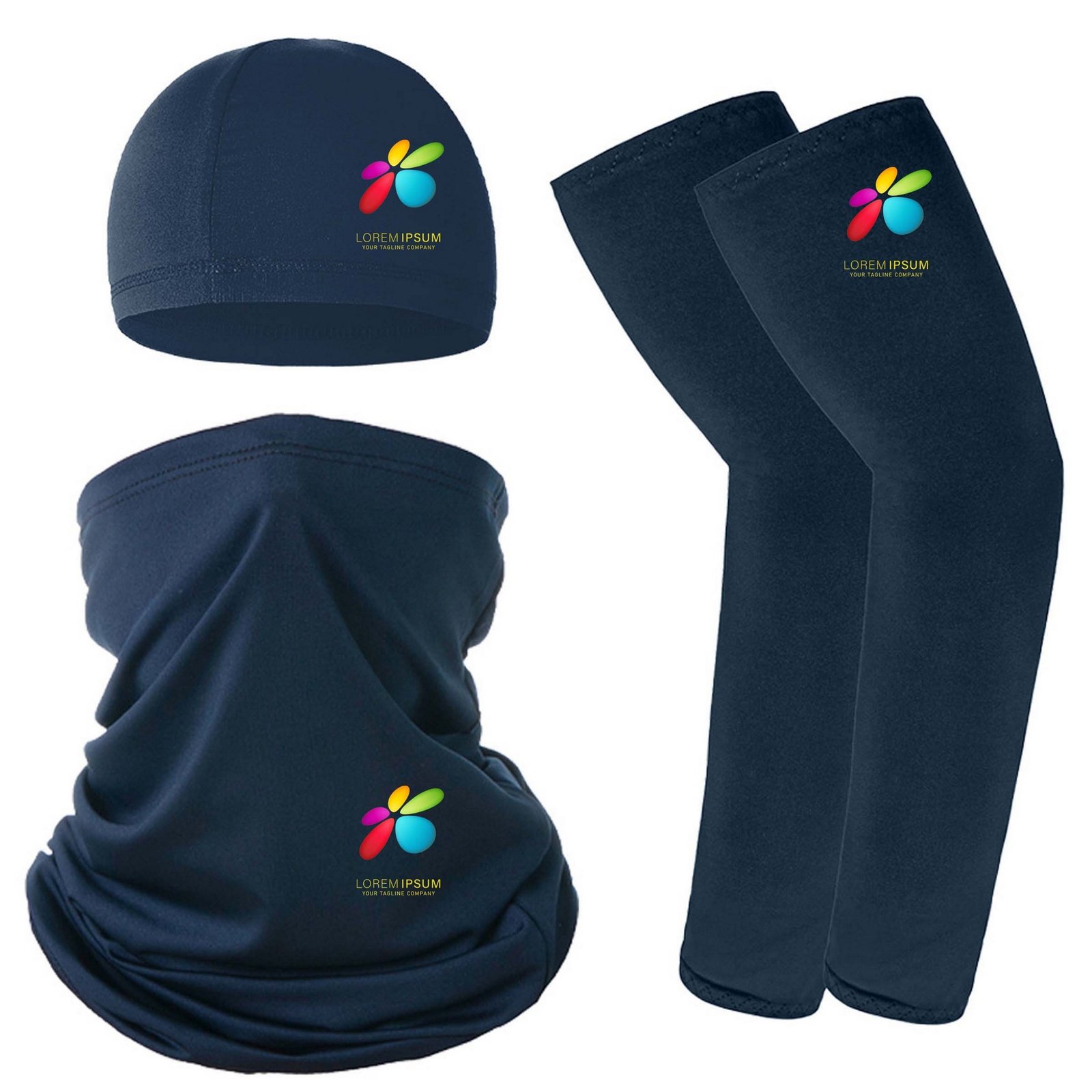 Cycling Hat Scarf Cooling Sleeves Set - Image 6