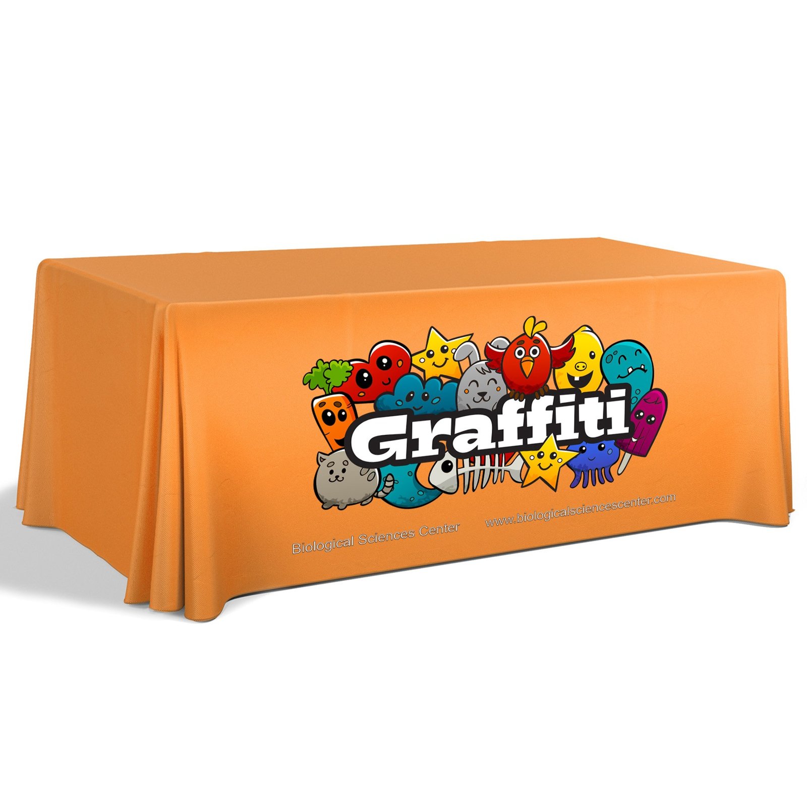6' Premium Draped Standard Table Cover(Full Color Dye Sublimation) - Image 9