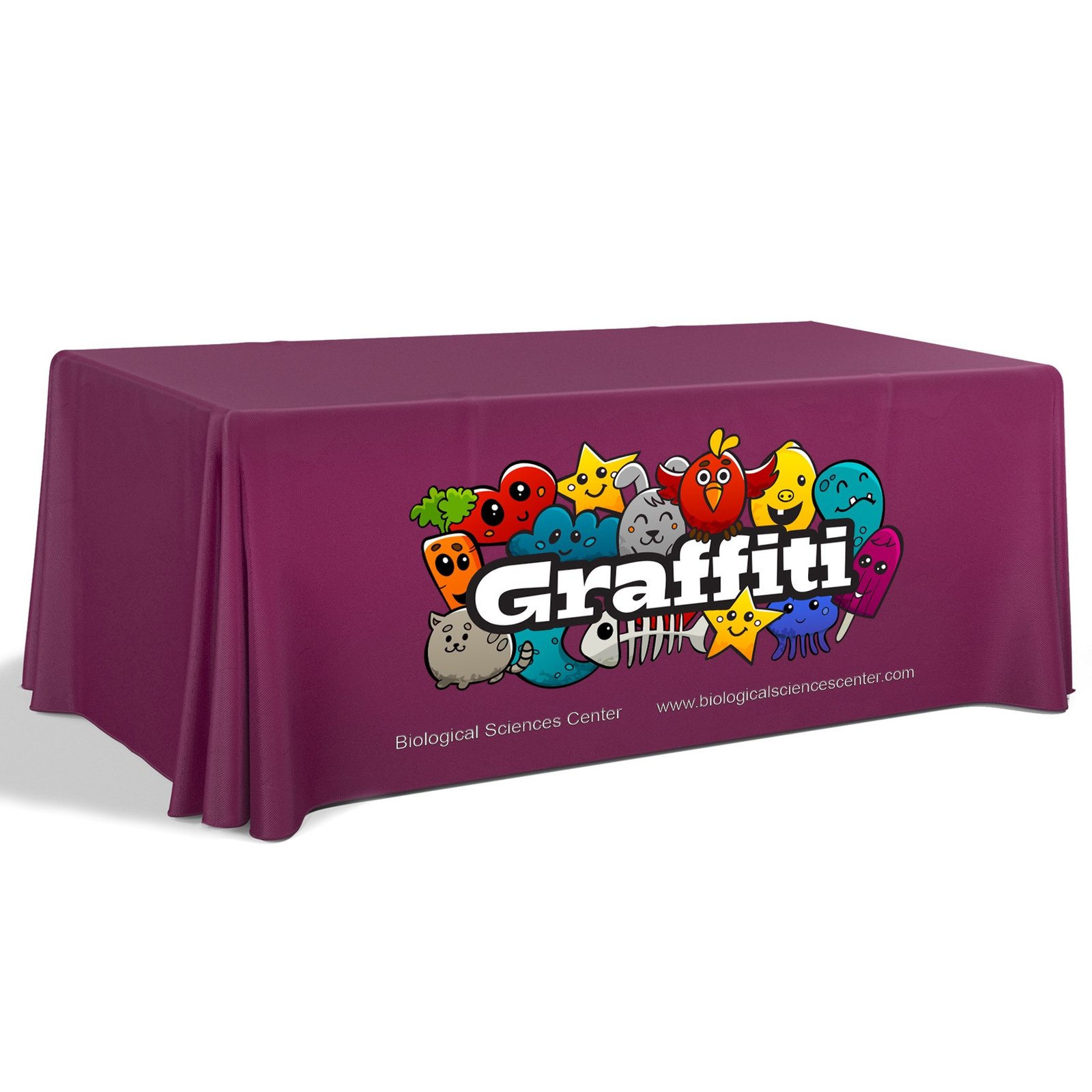 6' Premium Draped Standard Table Cover(Full Color Dye Sublimation) - Image 8