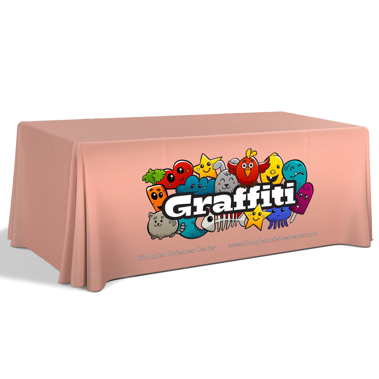 6' Premium Draped Standard Table Cover(Full Color Dye Sublimation) - Image 7