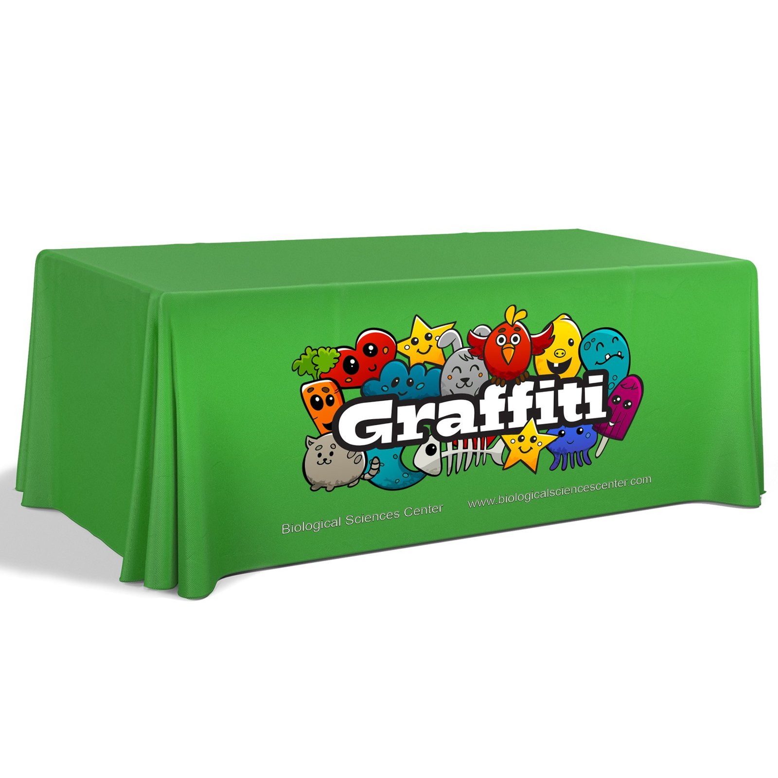 6' Premium Draped Standard Table Cover(Full Color Dye Sublimation) - Image 6