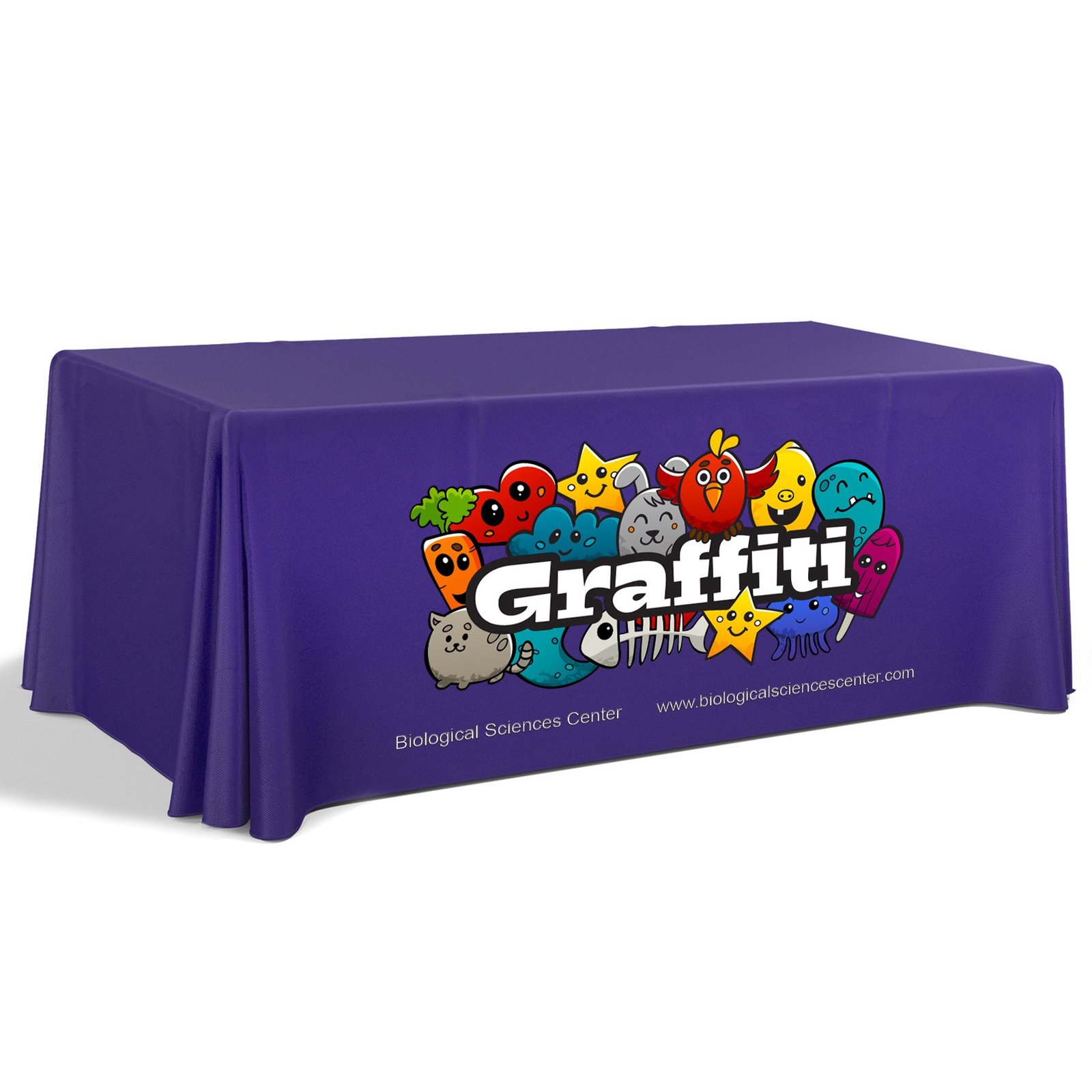 6' Premium Draped Standard Table Cover(Full Color Dye Sublimation) - Image 5