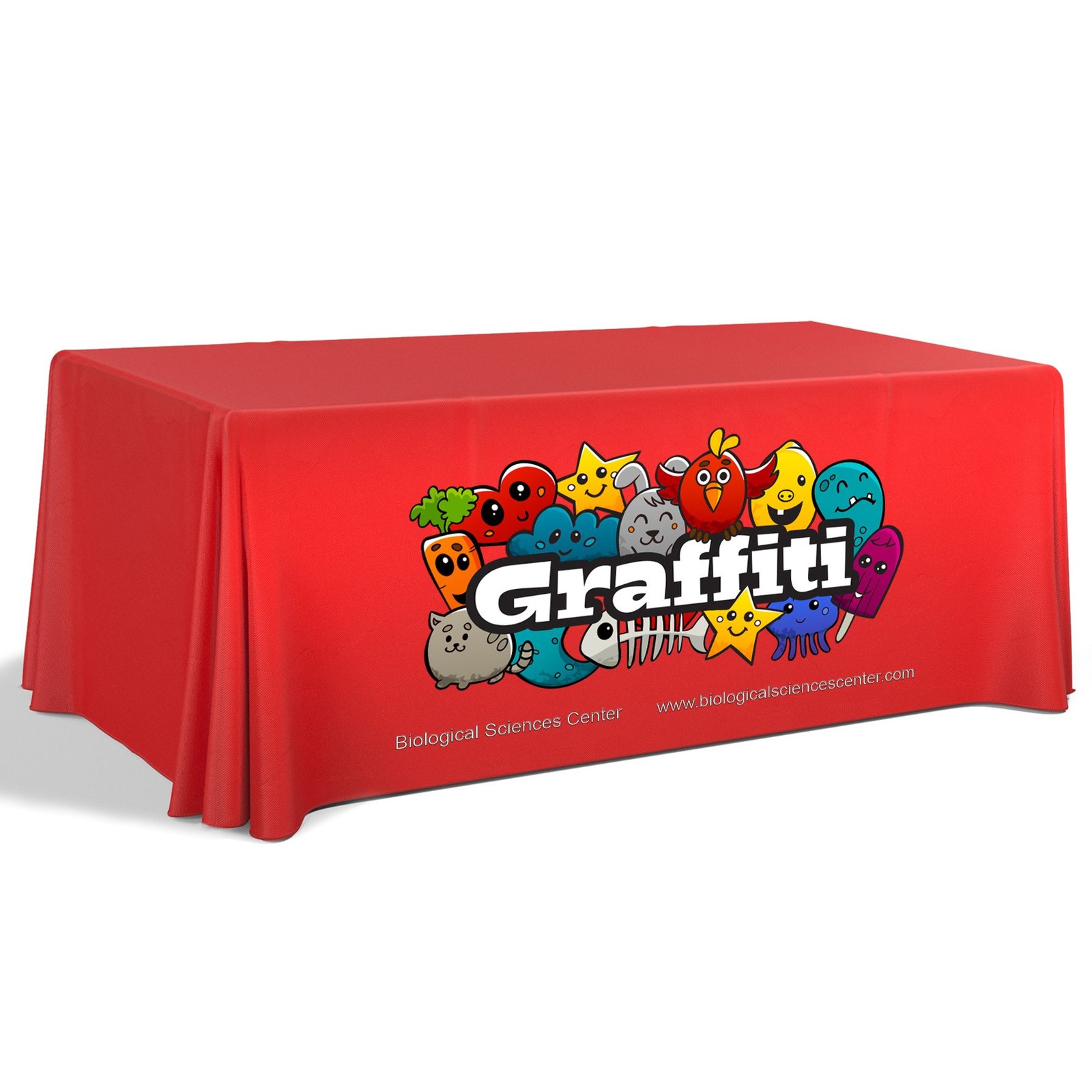 6' Premium Draped Standard Table Cover(Full Color Dye Sublimation) - Image 4