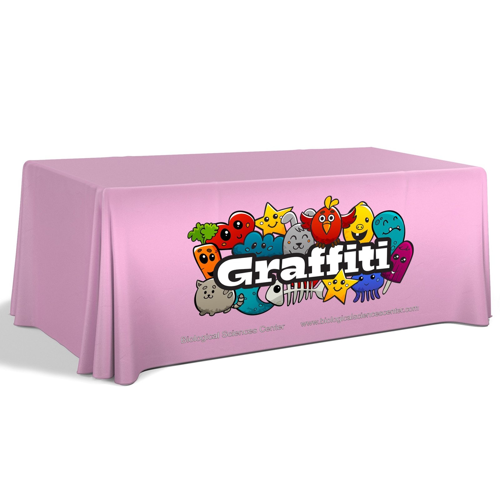 6' Premium Draped Standard Table Cover(Full Color Dye Sublimation) - Image 3