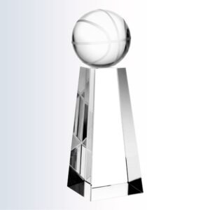 Championship Basketball Optical Crystal Award (Small)