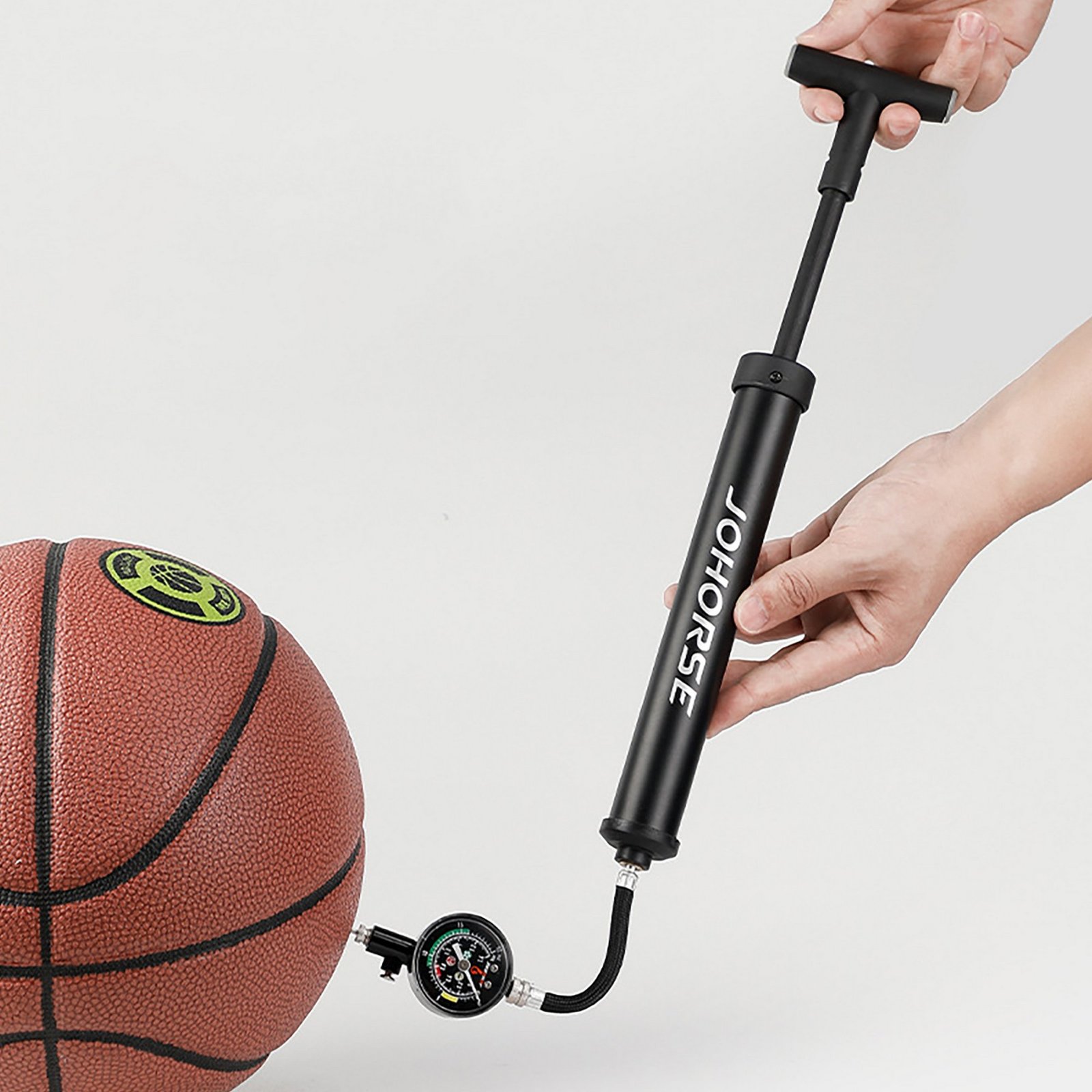 Hand Pump with Pressure Gauge