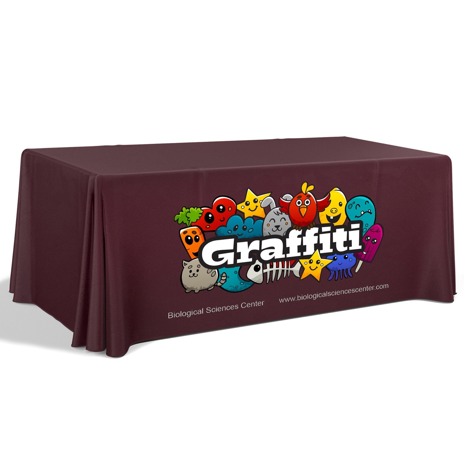 6' Premium Draped Standard Table Cover(Full Color Dye Sublimation) - Image 26